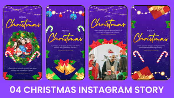 Festive And Elegant Christmas Instagram Story - VideoHive 55094535