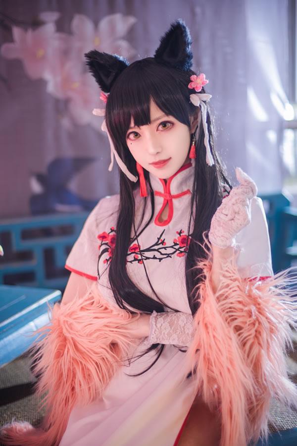 高颜值coser Shika小鹿鹿-爱宕旗袍(20)