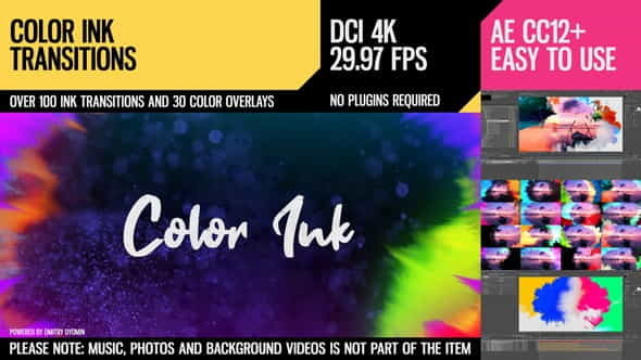 Color Ink Transitions - VideoHive 23449448