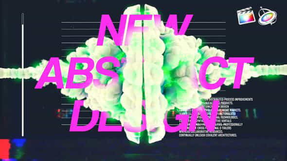 Smoke Glitch Logo Unveil - VideoHive 53406278