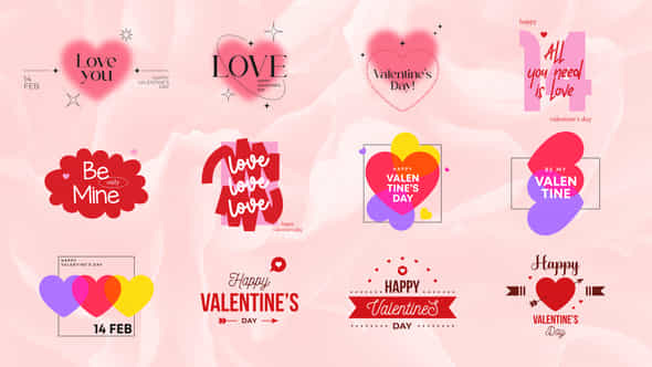 Valentines Day Titles Mogrt - VideoHive 50713033