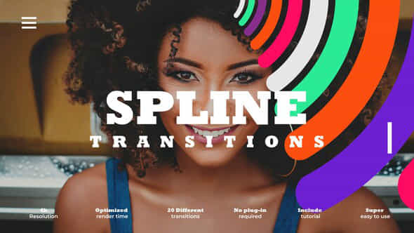 Spline Transitions - VideoHive 50943757