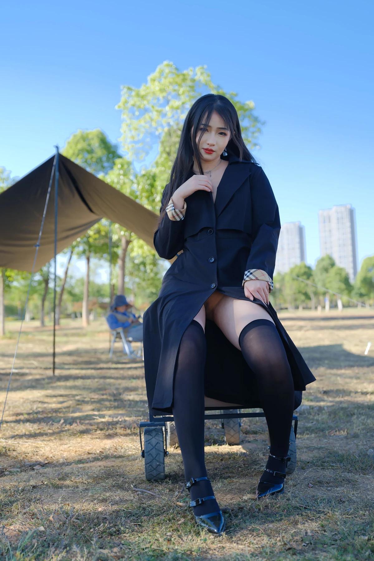 小泽 – 黑丝御姐 户外露出 Set.02(2)