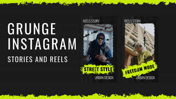 Grunge Instagram Stories And Reels - VideoHive 58410160