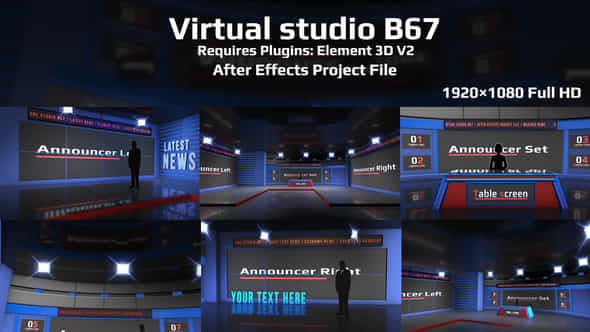 Virtual studio B67 - VideoHive 28010142