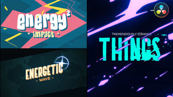 2D Energy Text - VideoHive 48458943