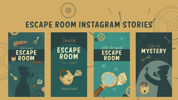 Escape room instagram - VideoHive 43477802