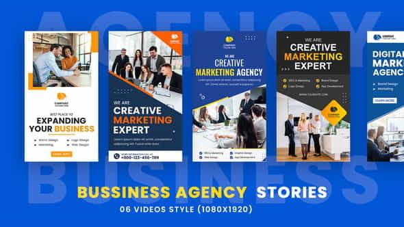 Business Agency Promo Stories Pack - VideoHive 36142452
