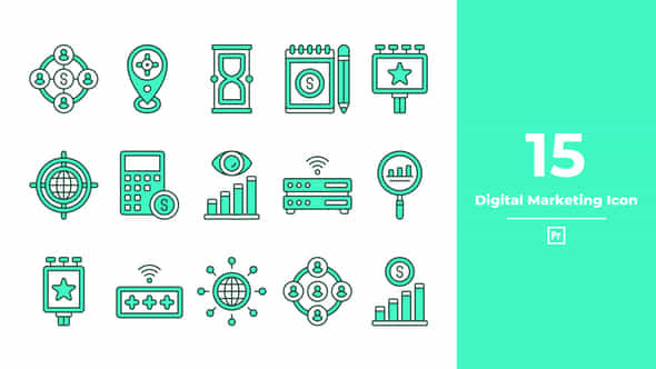 Digital Marketing Icon - VideoHive 46174381