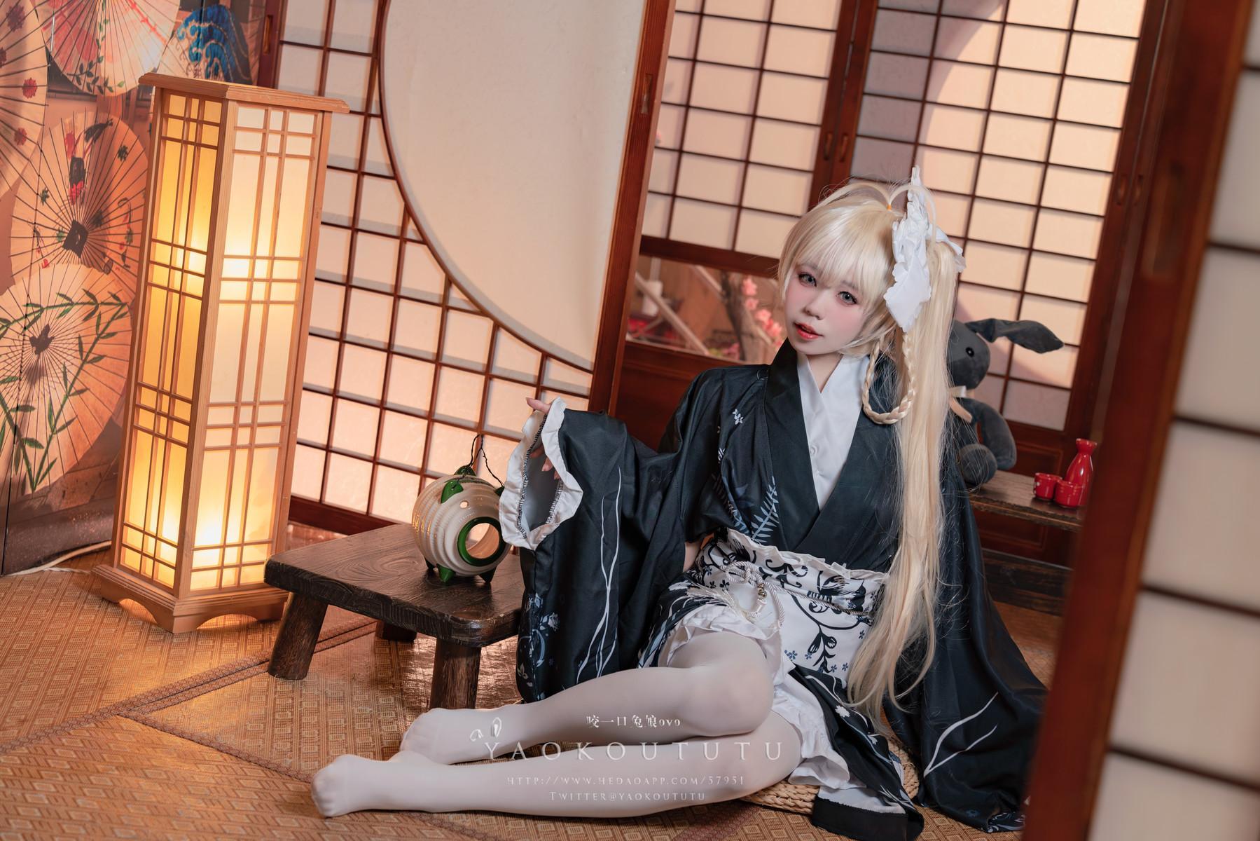 Cosplay 黏黏团子兔 六月T3专属特典 『穹妹浴衣』(1)