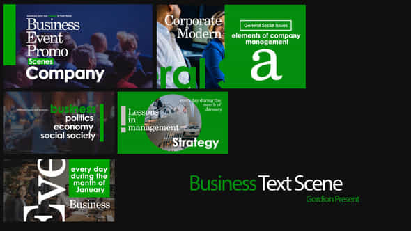 Business Titles Scenes - VideoHive 51849439