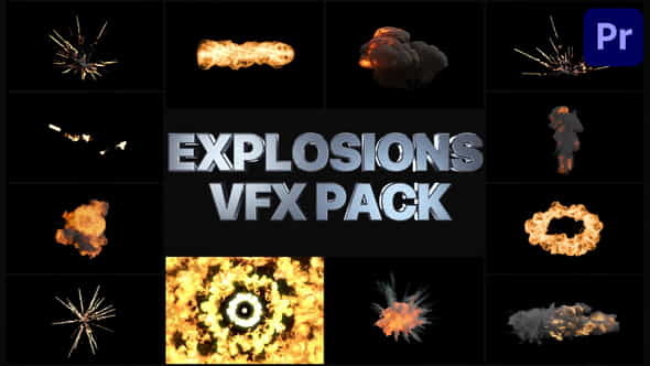 VFX Explosions Pack | Premiere - VideoHive 32901722