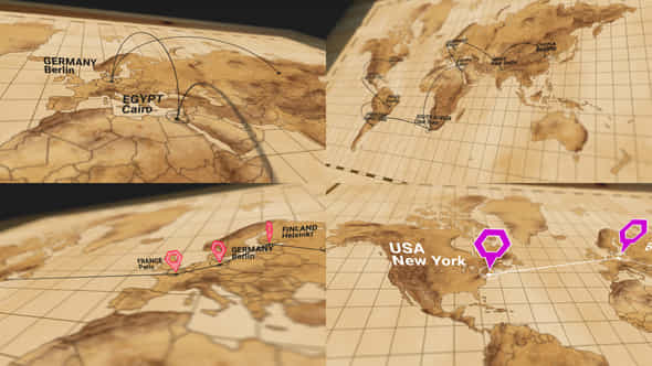 World Map Kit - VideoHive 32601833