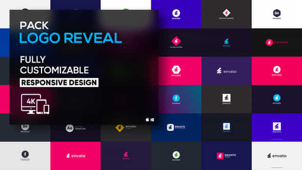 Flat Logo Reveal Pack After Effects - VideoHive 54275910