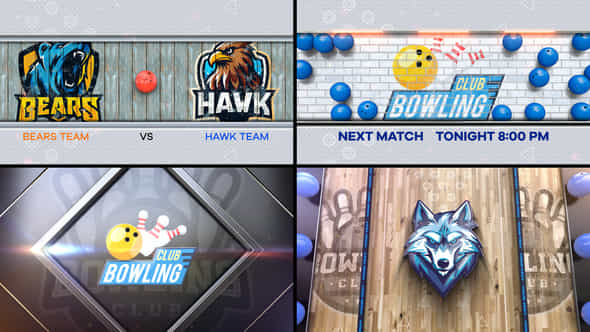 Bowling Bumper 4 4Bumpers - VideoHive 57499041