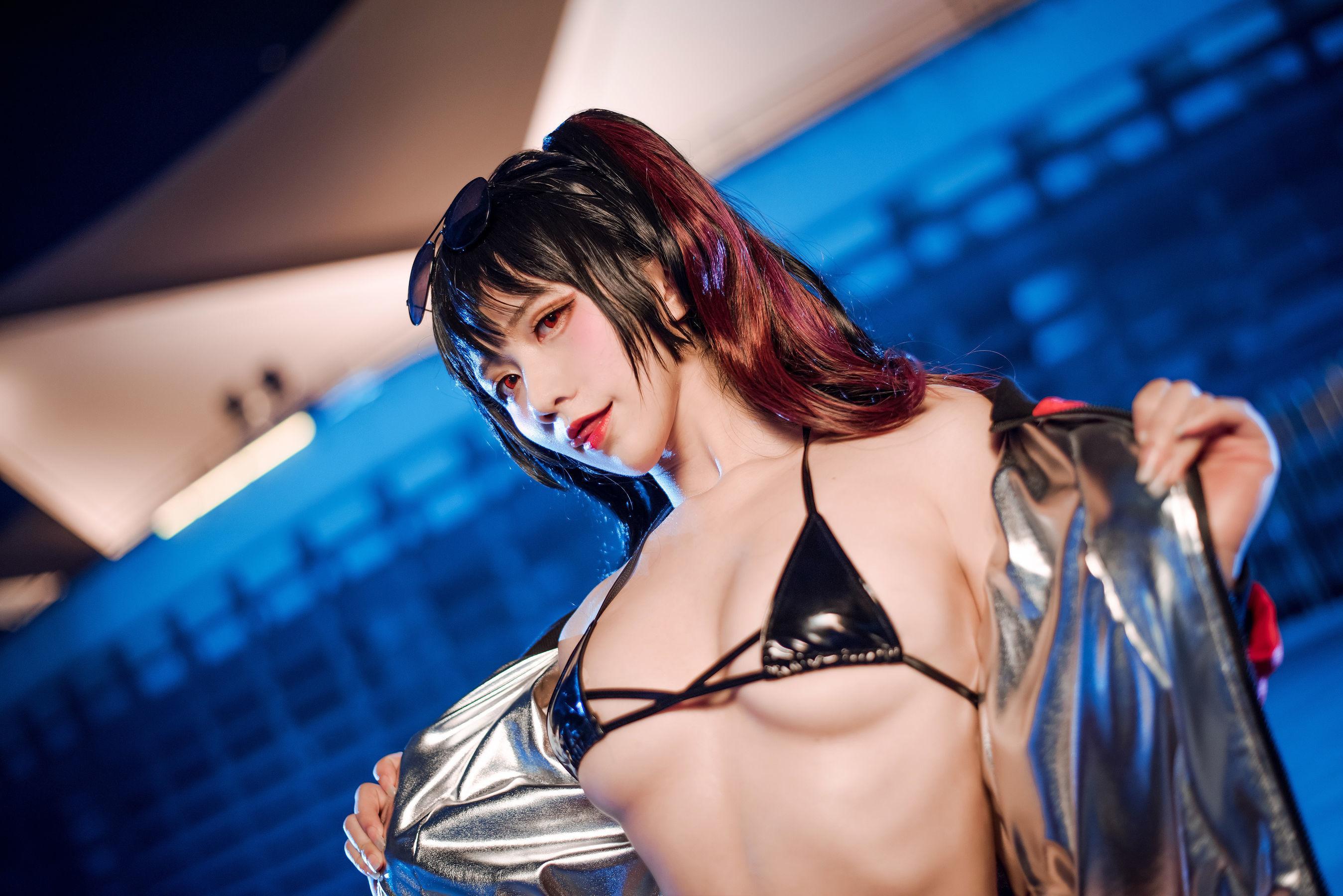 [网红Coser] 九曲Jean 《大凤机车》 写真集(14)