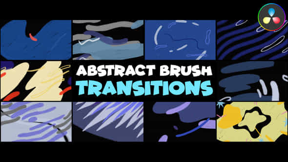 Abstract Brush Transitions - VideoHive 45872025