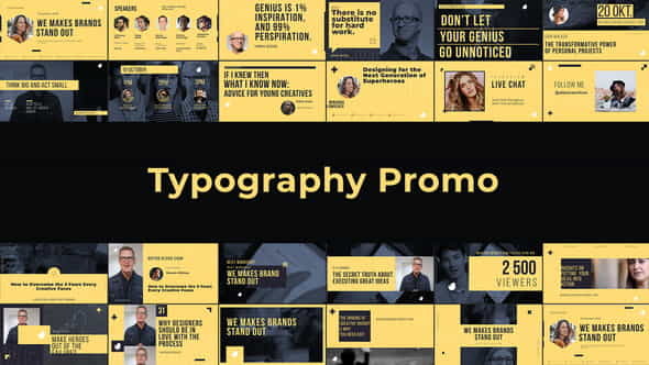 Typography Promo - VideoHive 22855213