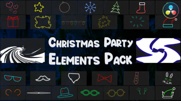 Christmas Party Elements - VideoHive 34974326
