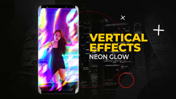 Vertical Neon Glow Effects After Effects - VideoHive 58473410