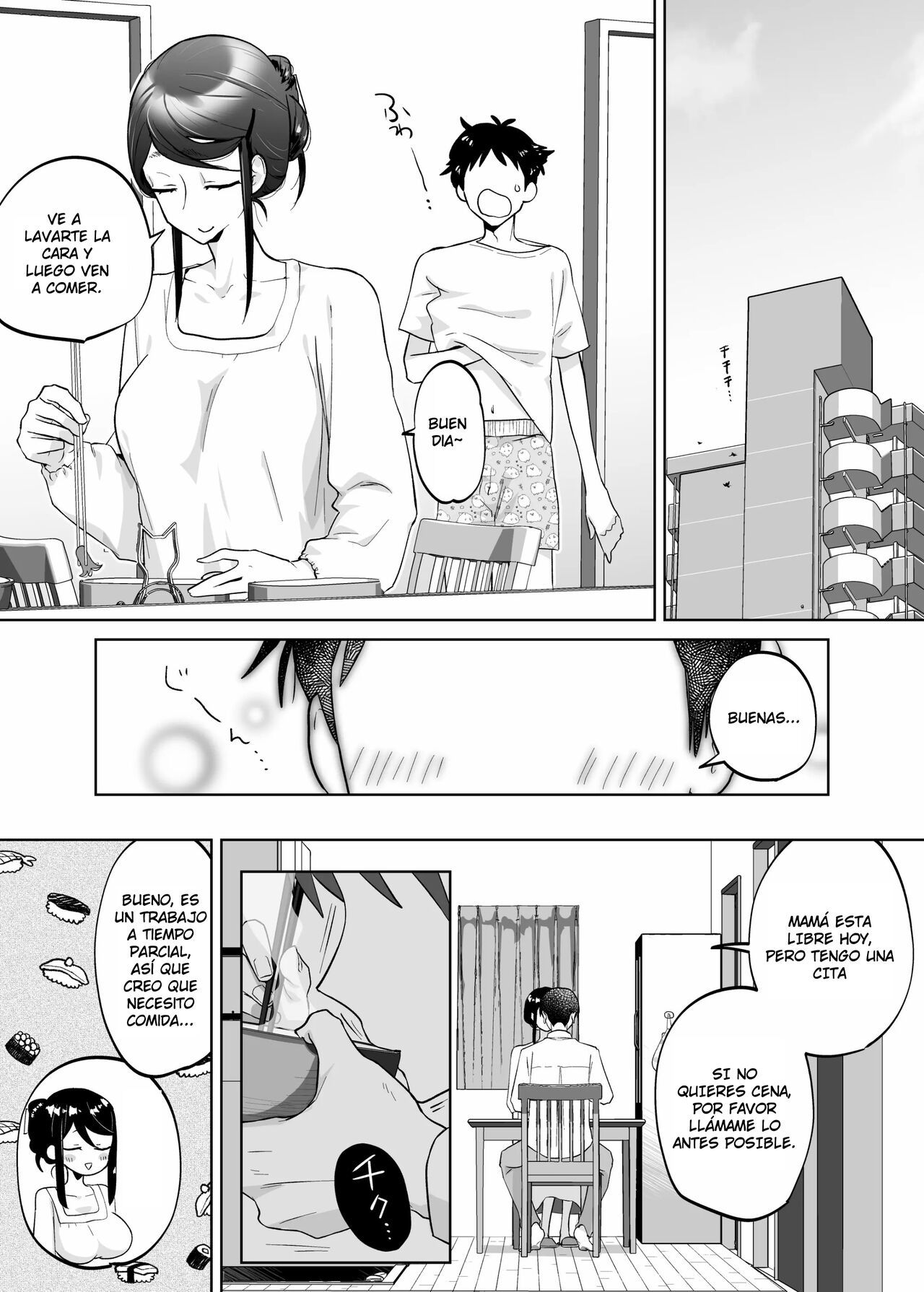 [Karashina en] Kaa-san, Tsukiatte 1-2  Madre, Sal Conmigo 1-2 [Spanish] [SrTraduc]