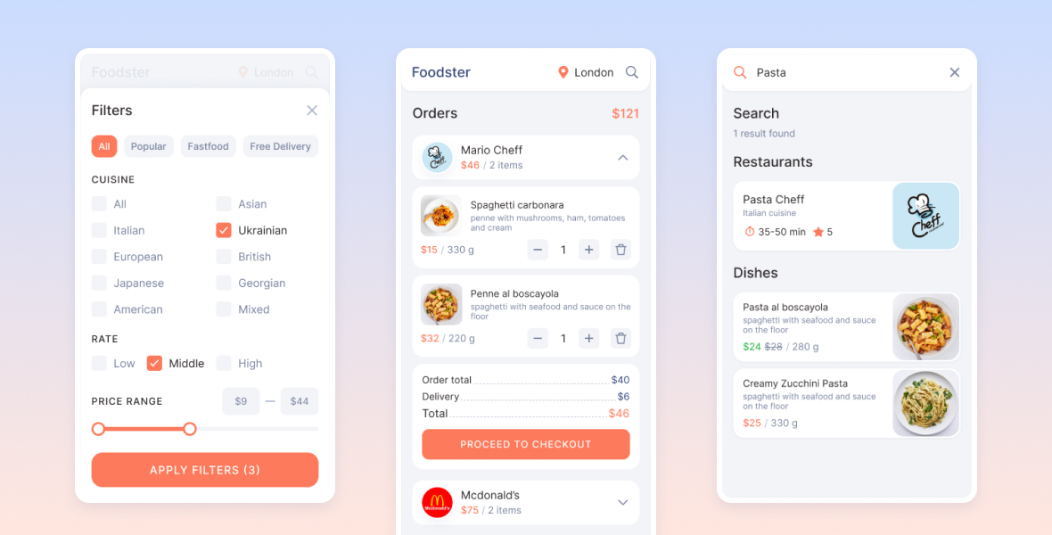 Foodster – Delivery App Figma Template - 4