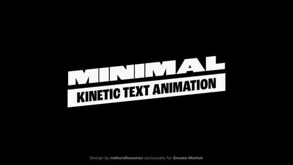 Kinetic Text Animation - VideoHive 45876120