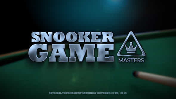 Snooker Opener - VideoHive 24873404