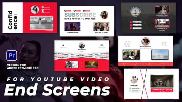 End Screens For Youtube Video - VideoHive 47814047