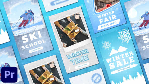 Winter Frost Instagram Christmas Stories Post - VideoHive 49035374