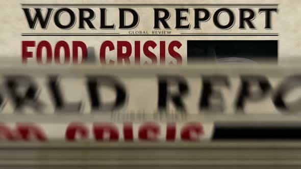 Food crisis news famine and - VideoHive 33137650