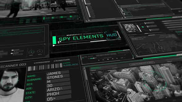 Spy Elements HUD - VideoHive 43859030