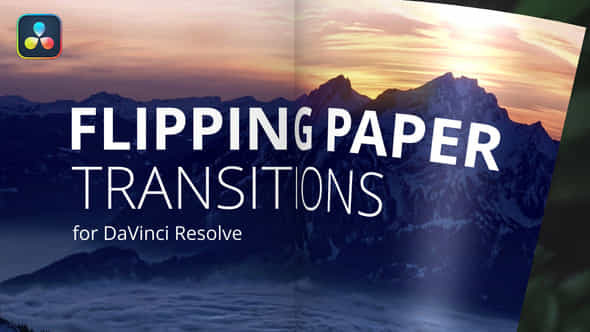 Flipping Paper Transitions For Davinci Resolve - VideoHive 53426497