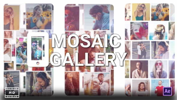 Mosaic Photo Gallery Vertical - VideoHive 33676989