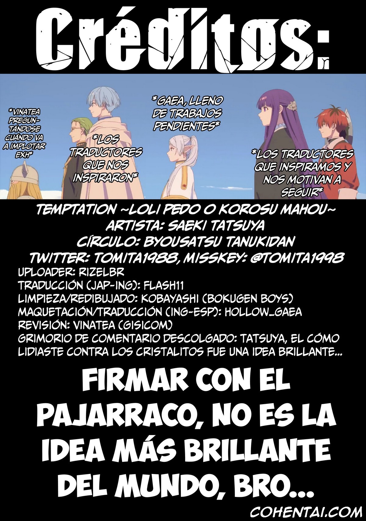 TEMPTATION Loli Pedo o Korosu Mahou (Sousou no Frieren) xxx comics manga porno doujin hentai español sexo 