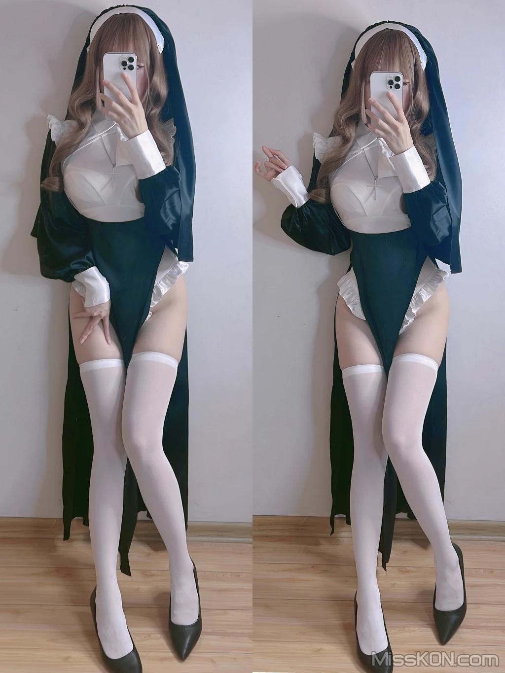 Coser@miko酱ww: mikoの白丝01 (241 photos)(229)