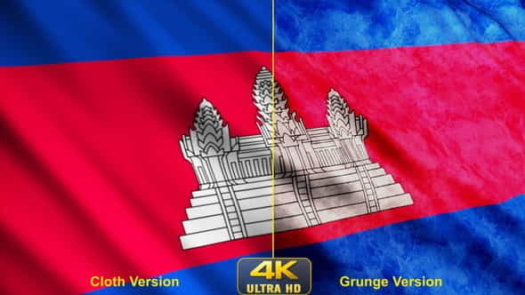 Cambodia Flags - VideoHive 24631062