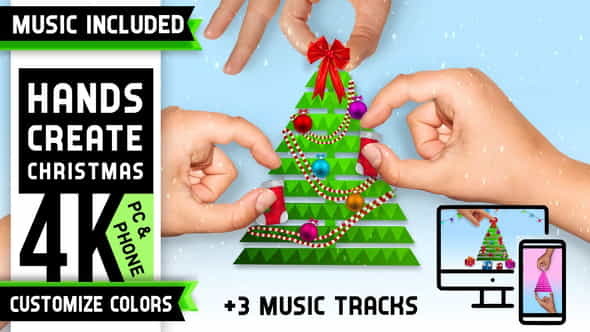 Minimal Christmas Tree Logo - VideoHive 29633166