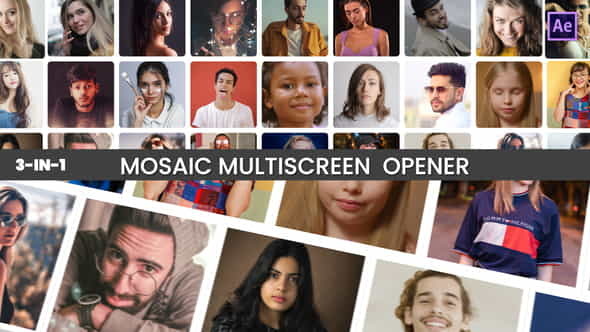 Mosaic Multi Screen Opener - VideoHive 37784057