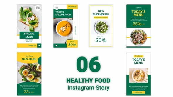 Food Instagram Stories - VideoHive 34599448