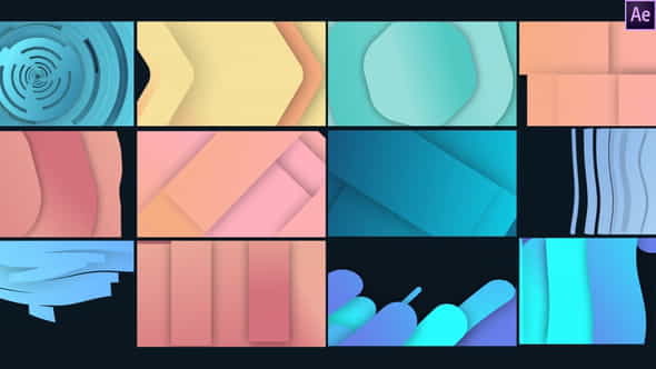 Abstract Shape Transitions - VideoHive 33545897