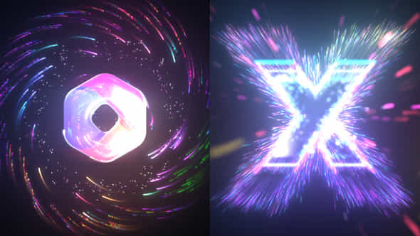 Colorful Particles Logo Reveal - VideoHive 51573411