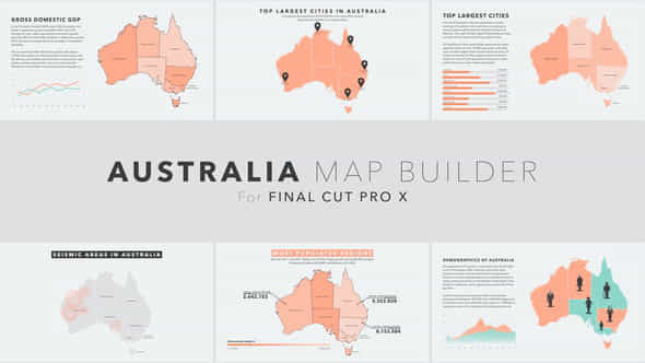 Australia Map Builder - VideoHive 42462812