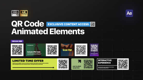 Qr Code Elements - VideoHive 55215094