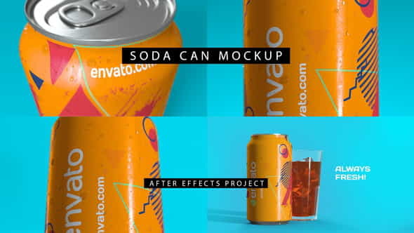 Soda Can Mockup 4K - VideoHive 28384896