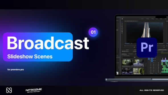 Broadcast Slideshow Scenes Vol 01 For Premiere Pro - VideoHive 49206044