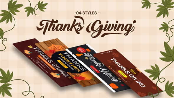 Thanks Giving Day Facebook Cover - VideoHive 34767804