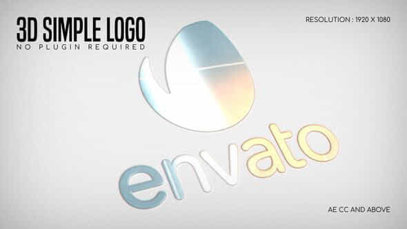 3D Simple Logo - VideoHive 49561924