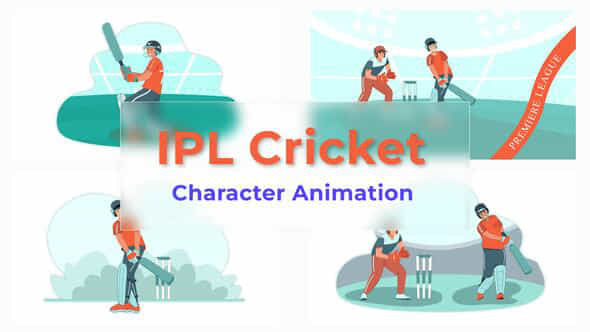 IPL Cricket Character - VideoHive 37071413