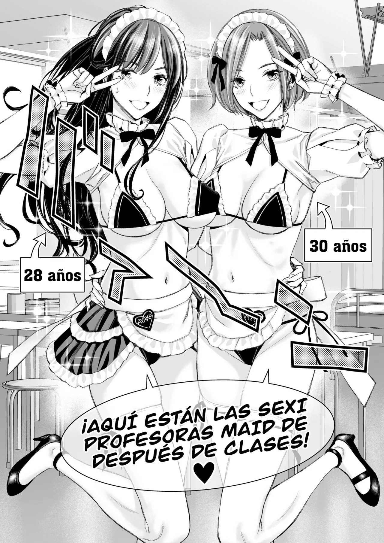 Ikenai yo Satou-sensei! W Around Thirty Onna Kyoushi Hokenshitsu Maid Play - 14